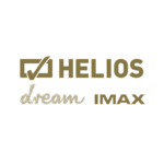 Logo Helios Dream IMAX w złotym kolorze