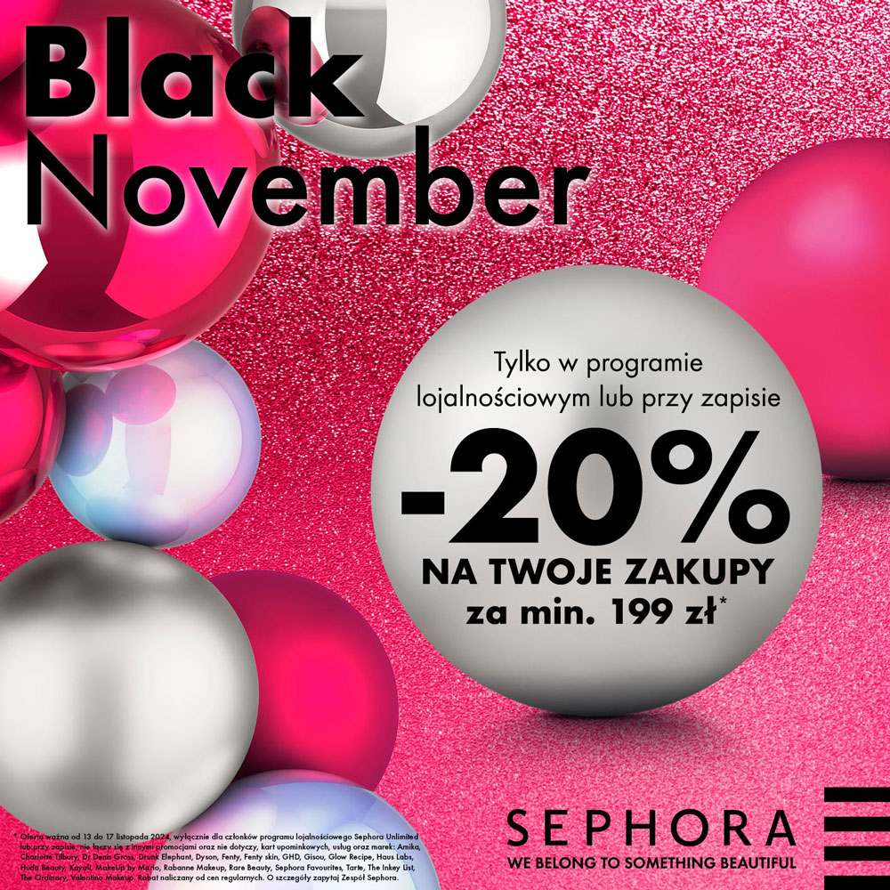 SEPHORA BlackNovember new grafika x