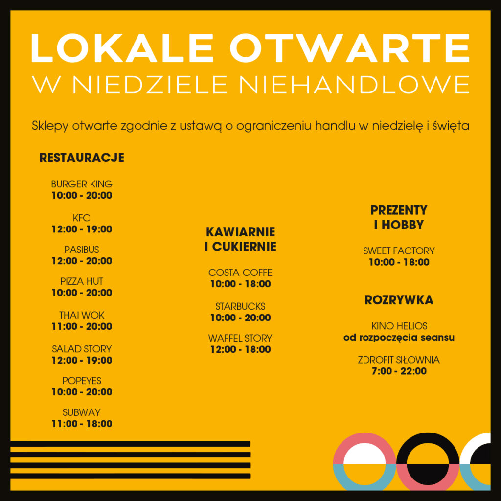RIVIERA NIEDZIELE NIEHANDLOWE promocje www:post IG x px