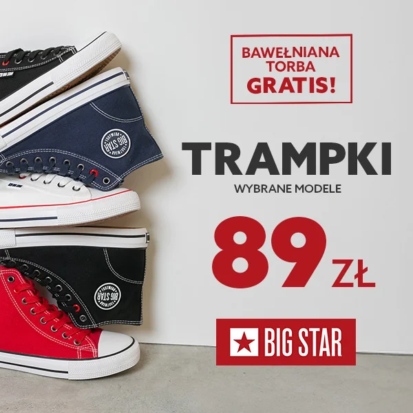 Trampki Big Star w różnych kolorach z promocją.