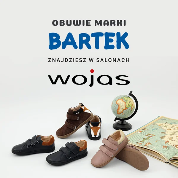 Dziecięce buty Bartek dostępne w salonach Wojas.