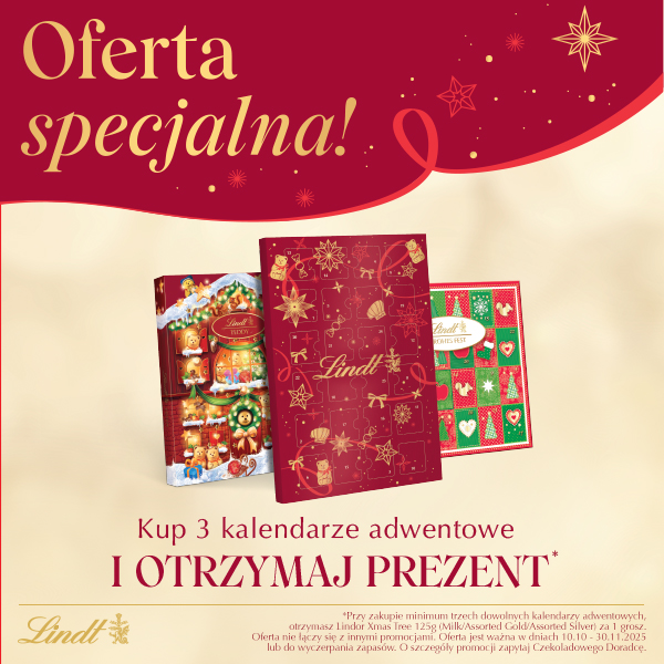 LINDT RETAIL XMAS ADVENT CALENDARS +GIFT x PL GDYNIA RIVIERA