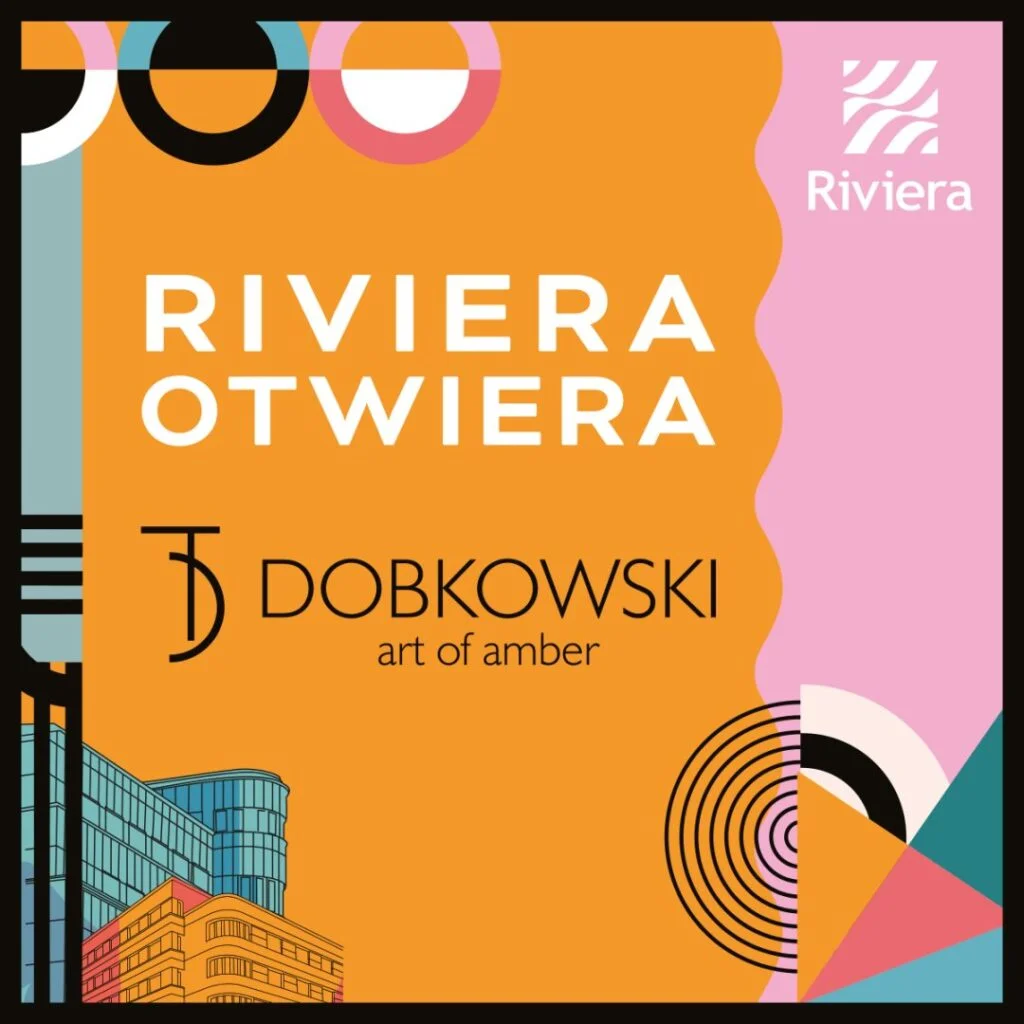 Grafika promująca otwarcie sklepu Dobkowski w Centrum Riviera.