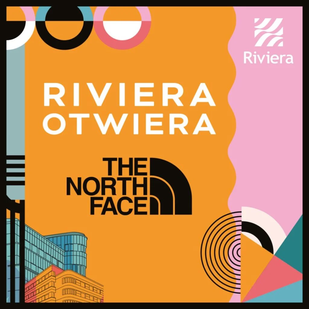 Grafika promująca otwarcie Five O'Clock w Centrum Riviera.