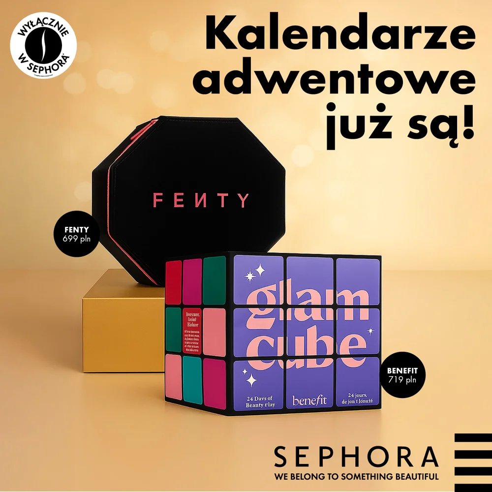 Kalendarze adwentowe Fenty i Benefit dostępne w Sephora.