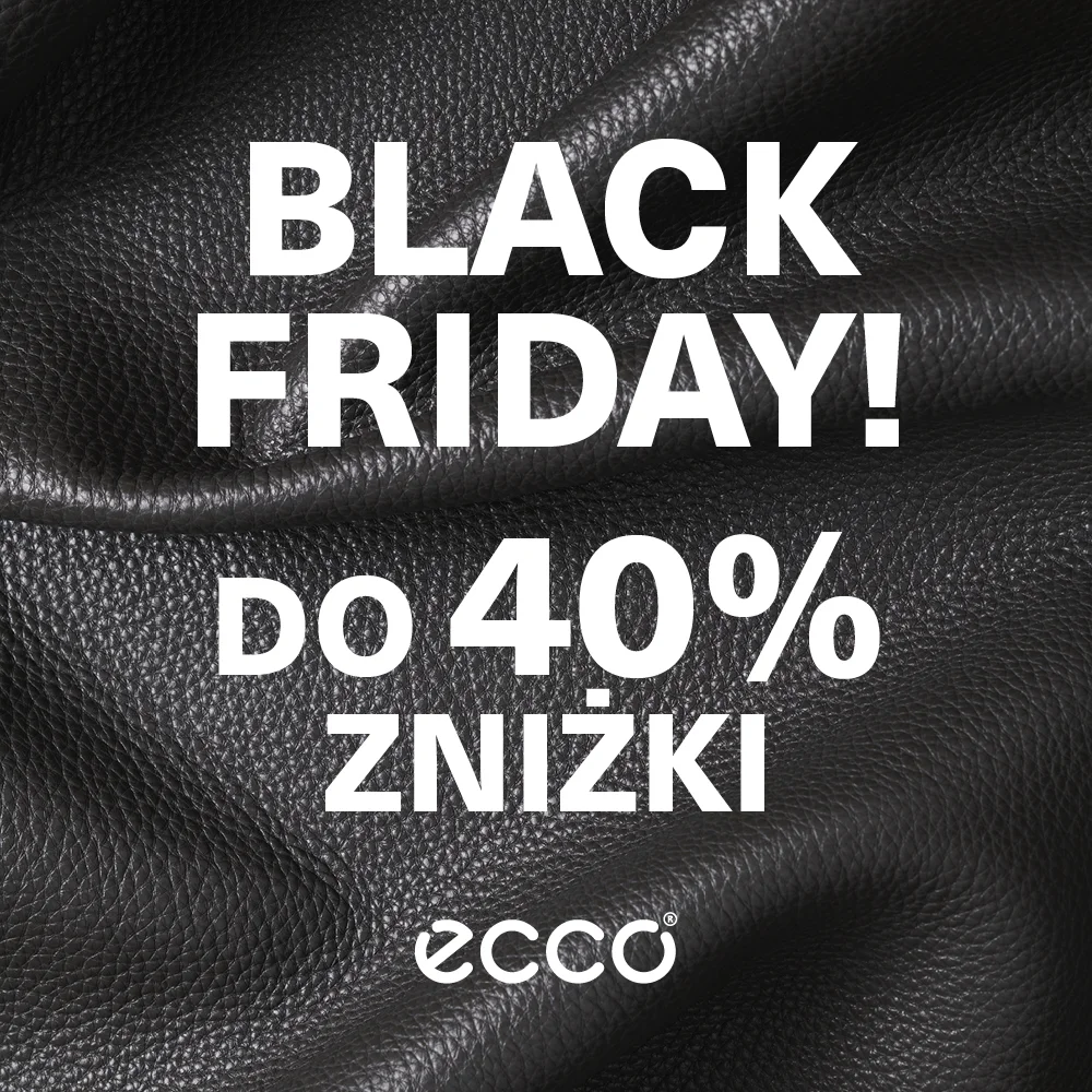 Promocja Black Friday w ECCO z rabatem do 40%.