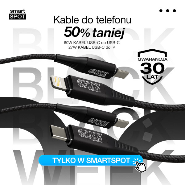 Promocja na kable USB do telefonów, 50% taniej.