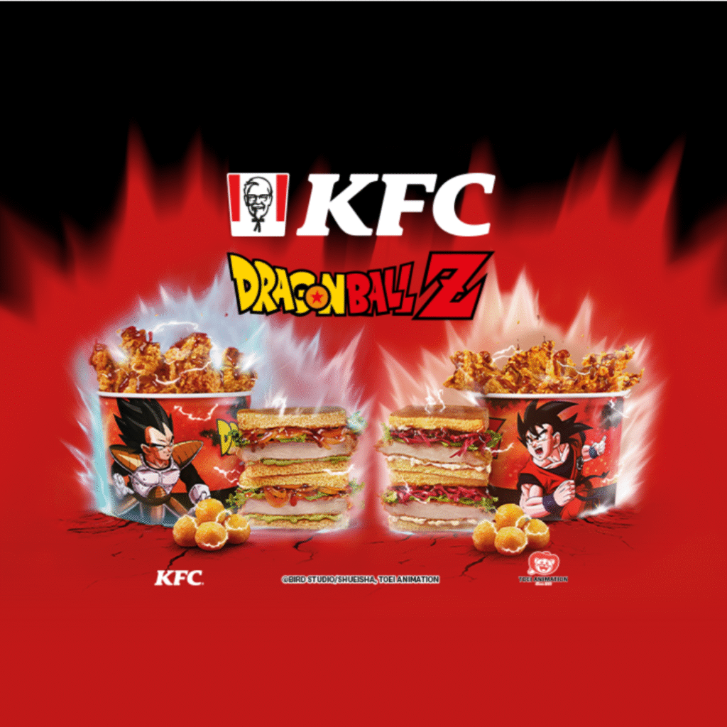 KFC i Dragon Ball Z, kubełki z postaciami z anime.