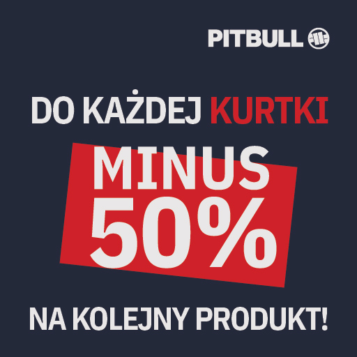 Promocja minus 50% na kolejny produkt przy zakupie kurtki.