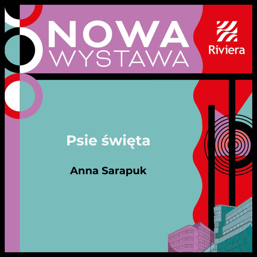 Plakat wystawy Psie święta w Centrum Riviera