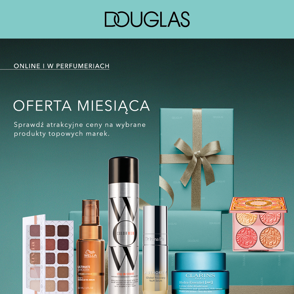 Oferta kosmetyków z Centrum Riviera, różne produkty i prezenty.