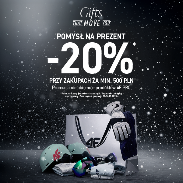 Promocja na prezenty z rabatem 20% przy zakupie za minimum 500 PLN w Centrum Riviera.