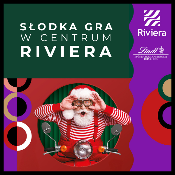 Święty Mikołaj na skuterze w Centrum Riviera.