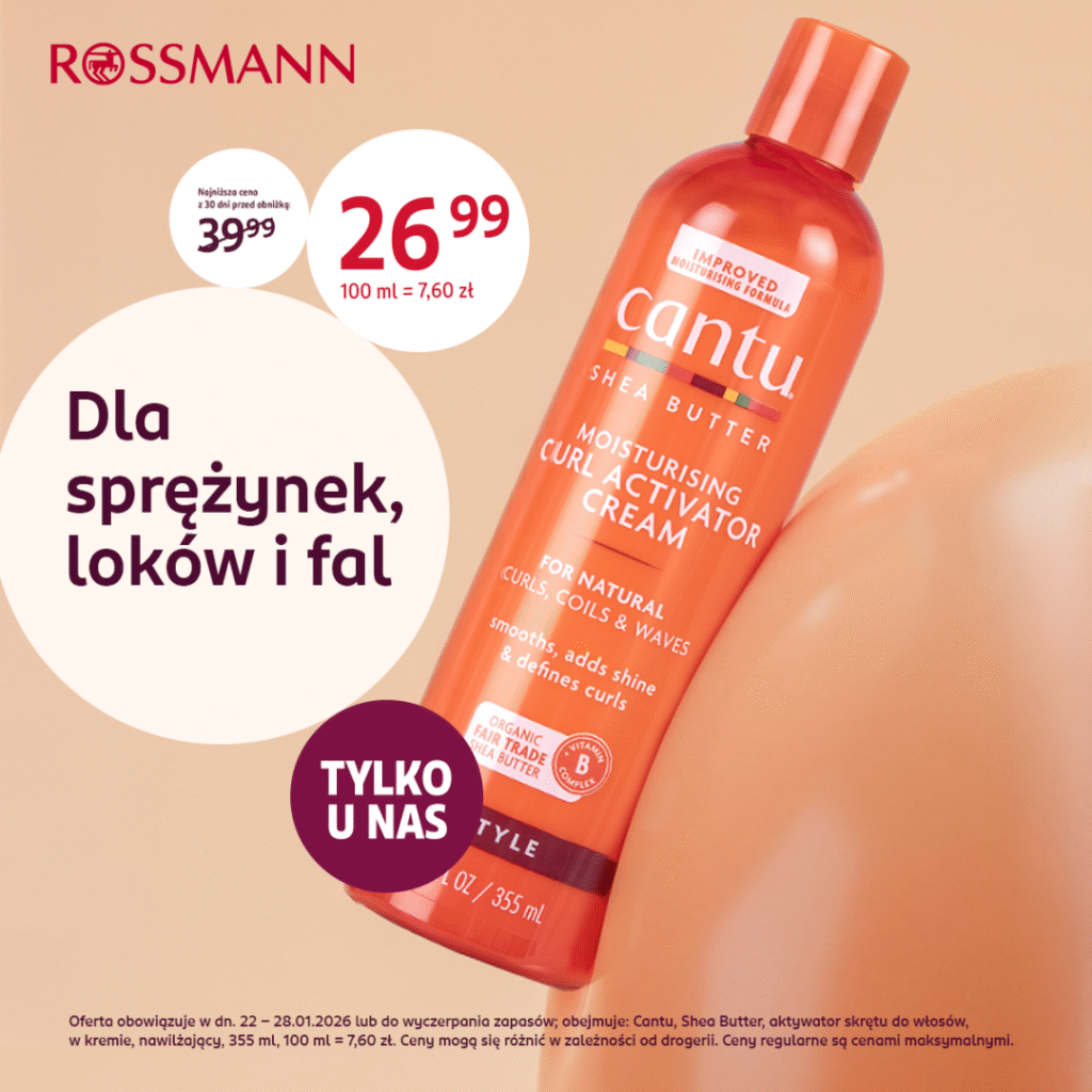 Krem do loków Cantu w promocji w Rossmann.