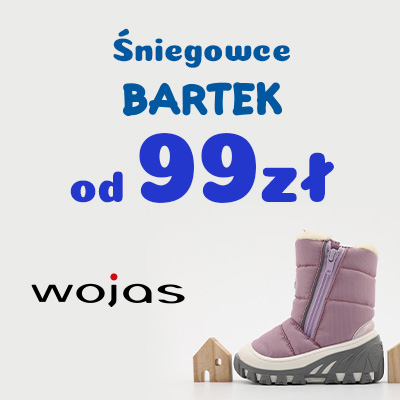 Reklama śniegowców dziecięcych Bartek od 99 zł.