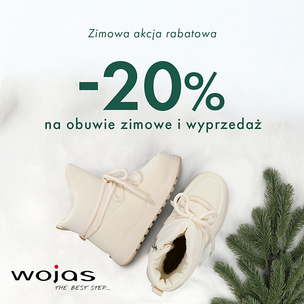 Zimowa wyprzedaż obuwia z rabatem 20%.