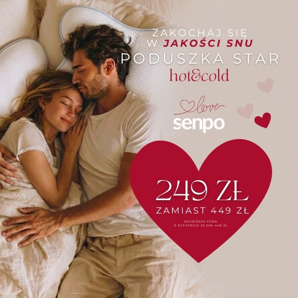 Para śpiąca na poduszce Star w przytulnym łóżku.