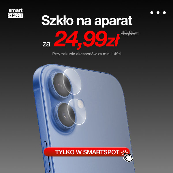 Ochronne szkło na aparat telefonu w promocji.