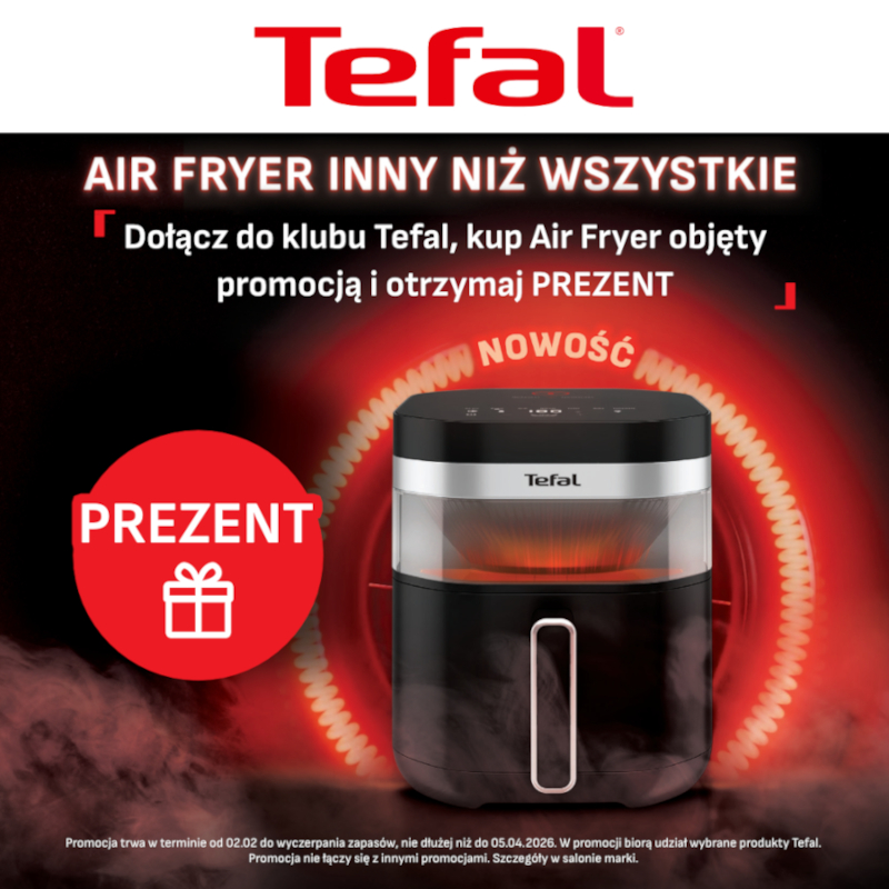 Frytkownica Tefal z promocją prezentową.