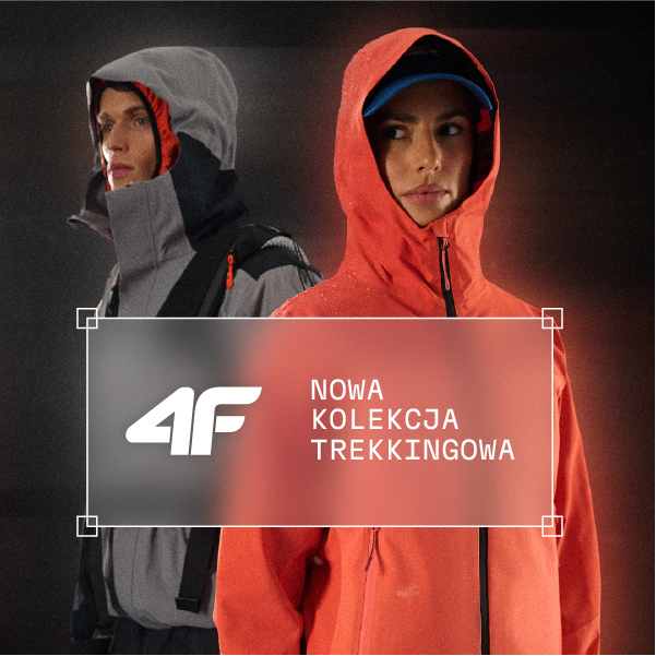 Dwie osoby w odzieży trekkingowej z nowej kolekcji 4F.