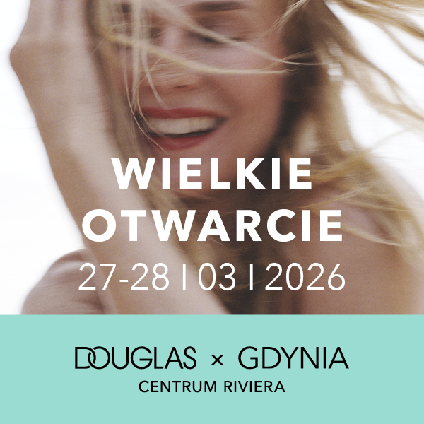 Kobieta z rozwianymi włosami, napis: Wielkie Otwarcie 27-28.03.2026.