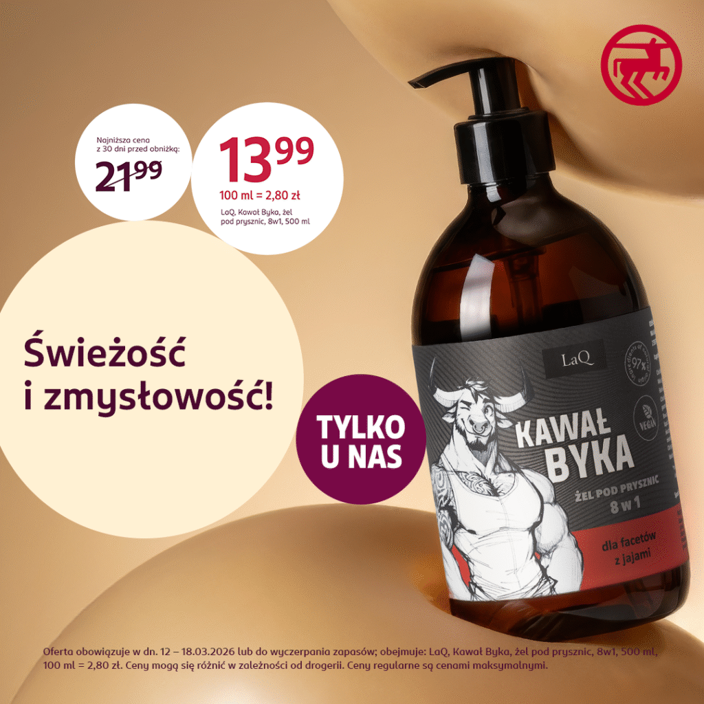 Żel pod prysznic Kawal Byka z promocją w Centrum Riviera.