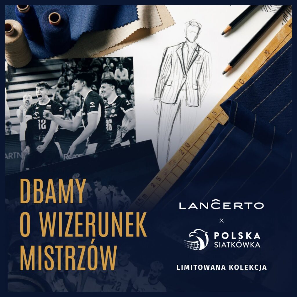 Projekt kolekcji odzieży siatkarskiej Lancerto x Polska Siatkówka.