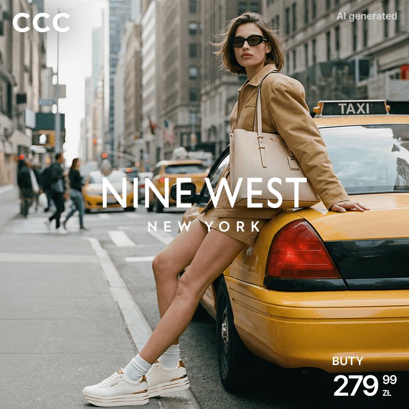 Kobieta w modnych butach Nine West na ulicy miasta.