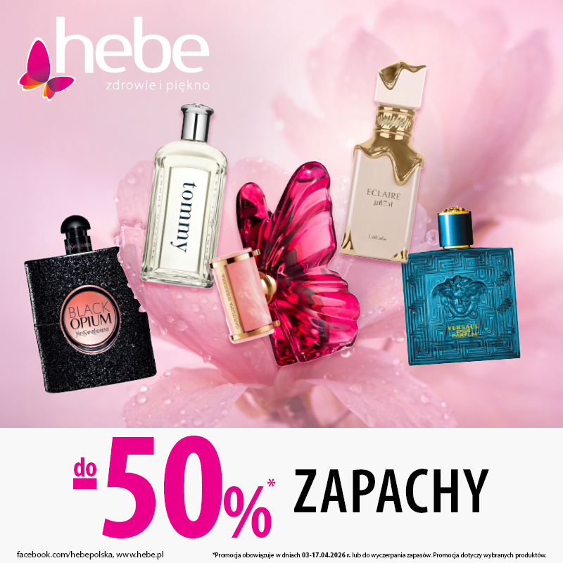 Promocja perfum w Hebe z rabatem do 50%.