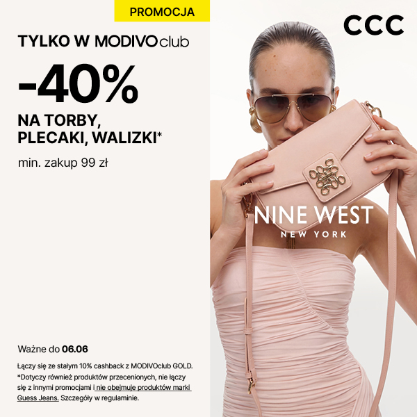 Promocja na torby, plecaki i walizki w CCC, zniżka 40%.