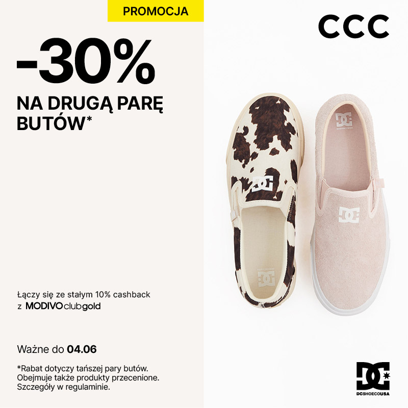 Promocja -30% na drugą parę butów w CCC.